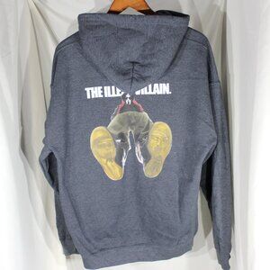 Gildan "the Illest Villain" Gray Hoodie - Size L